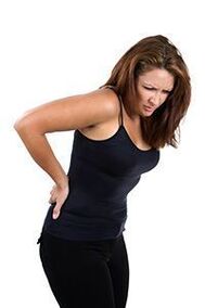 nyeri deui handap dina awéwé sareng oseochondrosis