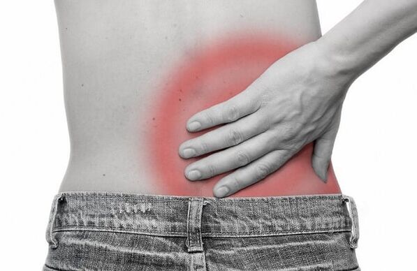 nyeri deui handap alatan osteochondrosis tulang tonggong